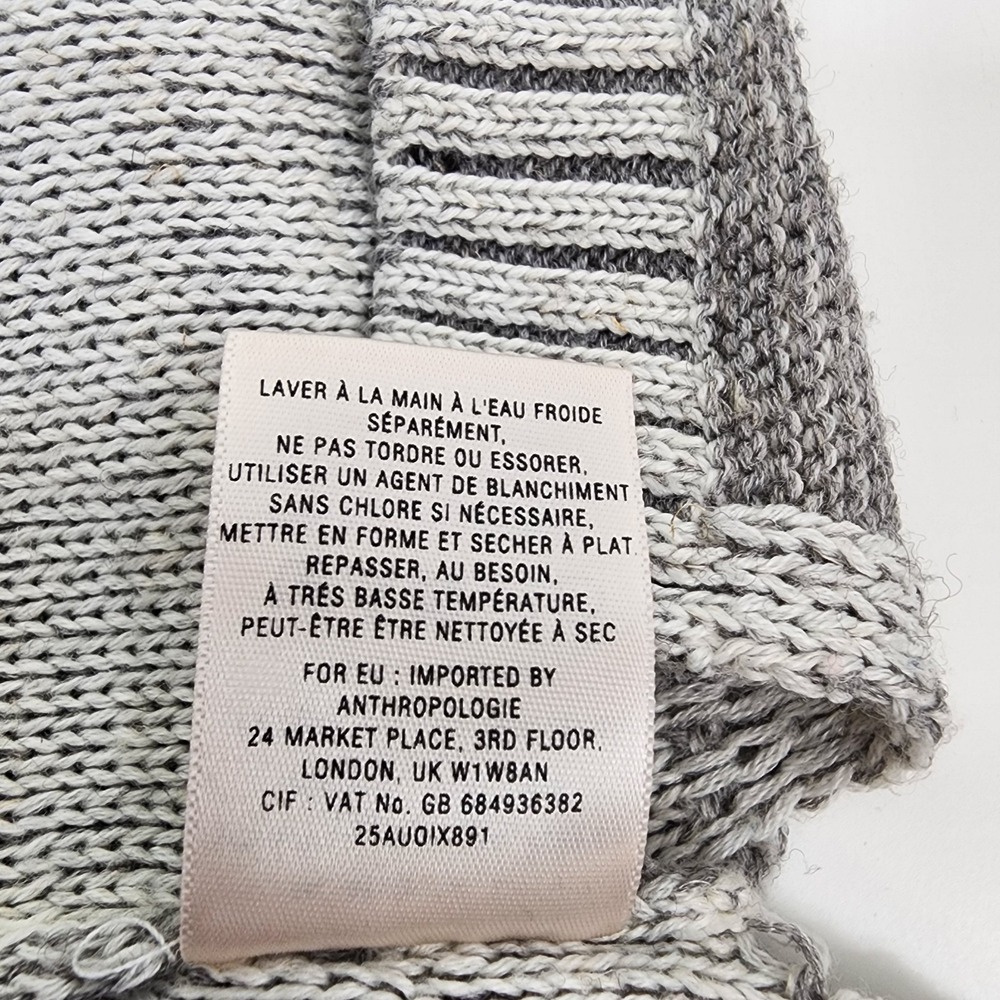 Anthropologie Far Away From Close Women's M Boho Lightweight Hooded Linen Wool - Picture 8 of 10